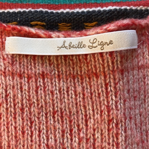 Beautiful Abeille Ligne Knit Tank Top Blouse. V Neck. XS/S. Amazing Colors! - Picture 10 of 12